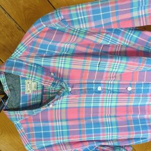 J.Crew men's XL button front shirt plaid
